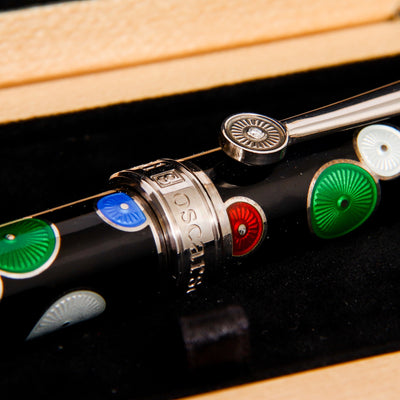 David Oscarson Pierrot & Pierrete Black Fountain Pen Details
