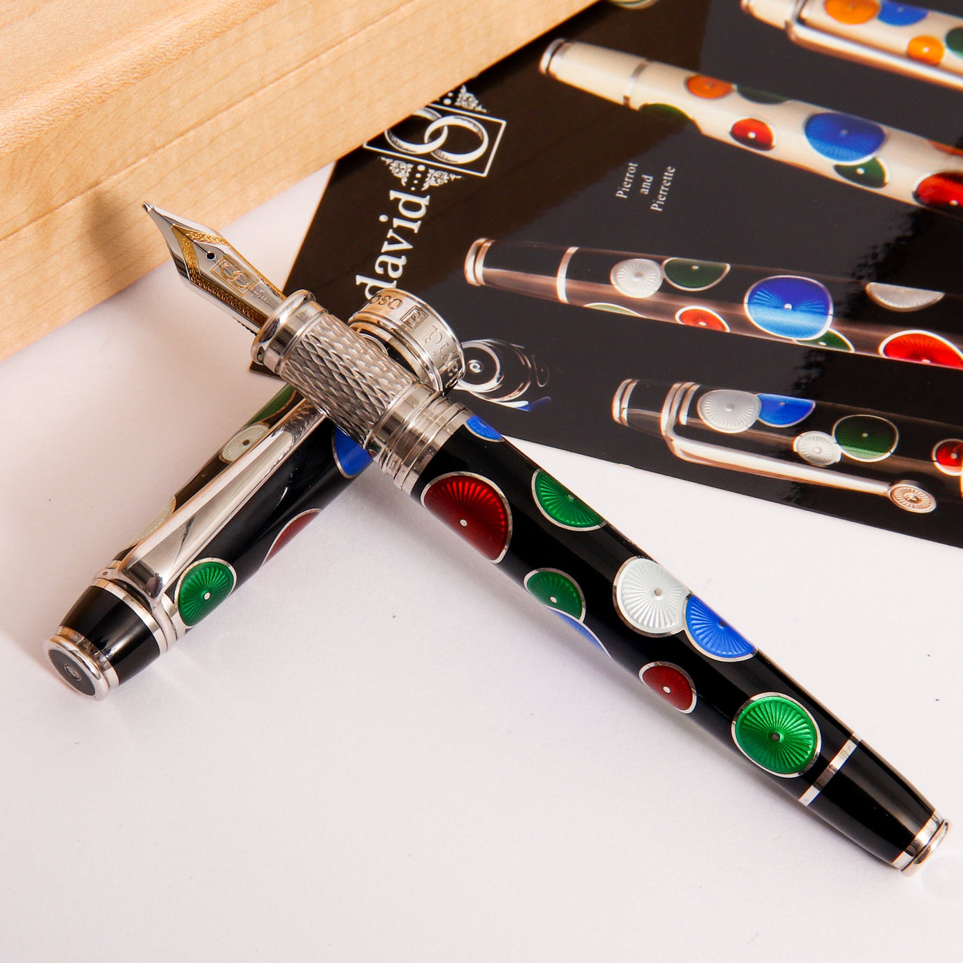 David Oscarson Pierrot & Pierrete Black Fountain Pen