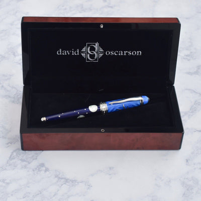 David Oscarson Limited Edition Celestial Dark & Light Blue Fountain Pen-David Oscarson-Truphae