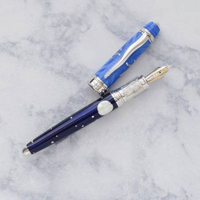 David Oscarson Limited Edition Celestial Dark & Light Blue Fountain Pen-David Oscarson-Truphae