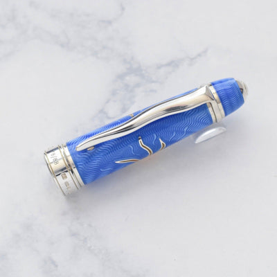 David Oscarson Limited Edition Celestial Dark & Light Blue Fountain Pen-David Oscarson-Truphae