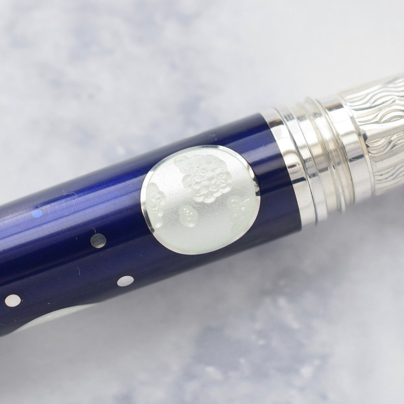 David Oscarson Limited Edition Celestial Dark & Light Blue Fountain Pen-David Oscarson-Truphae
