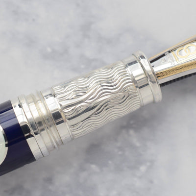David Oscarson Limited Edition Celestial Dark & Light Blue Fountain Pen-David Oscarson-Truphae