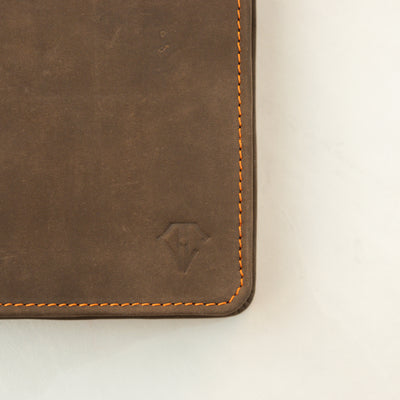 Dee Charles Rawhide Orange 12 Pen Zipper Case
