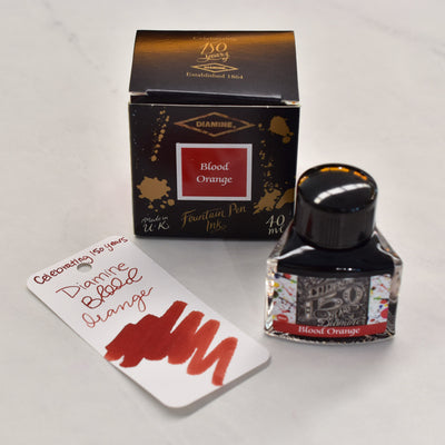 Diamine 150th Anniversary Blood Orange Fountain Pen Ink Bottle