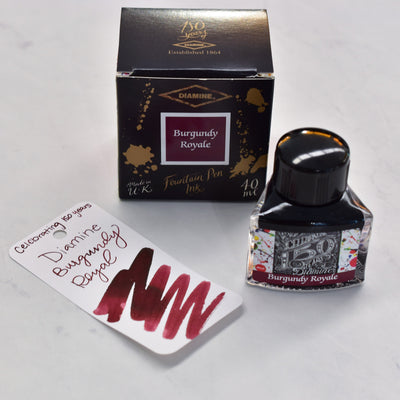 Diamine 150th Anniversary Burgundy Royale Fountain Pen Ink Bottle