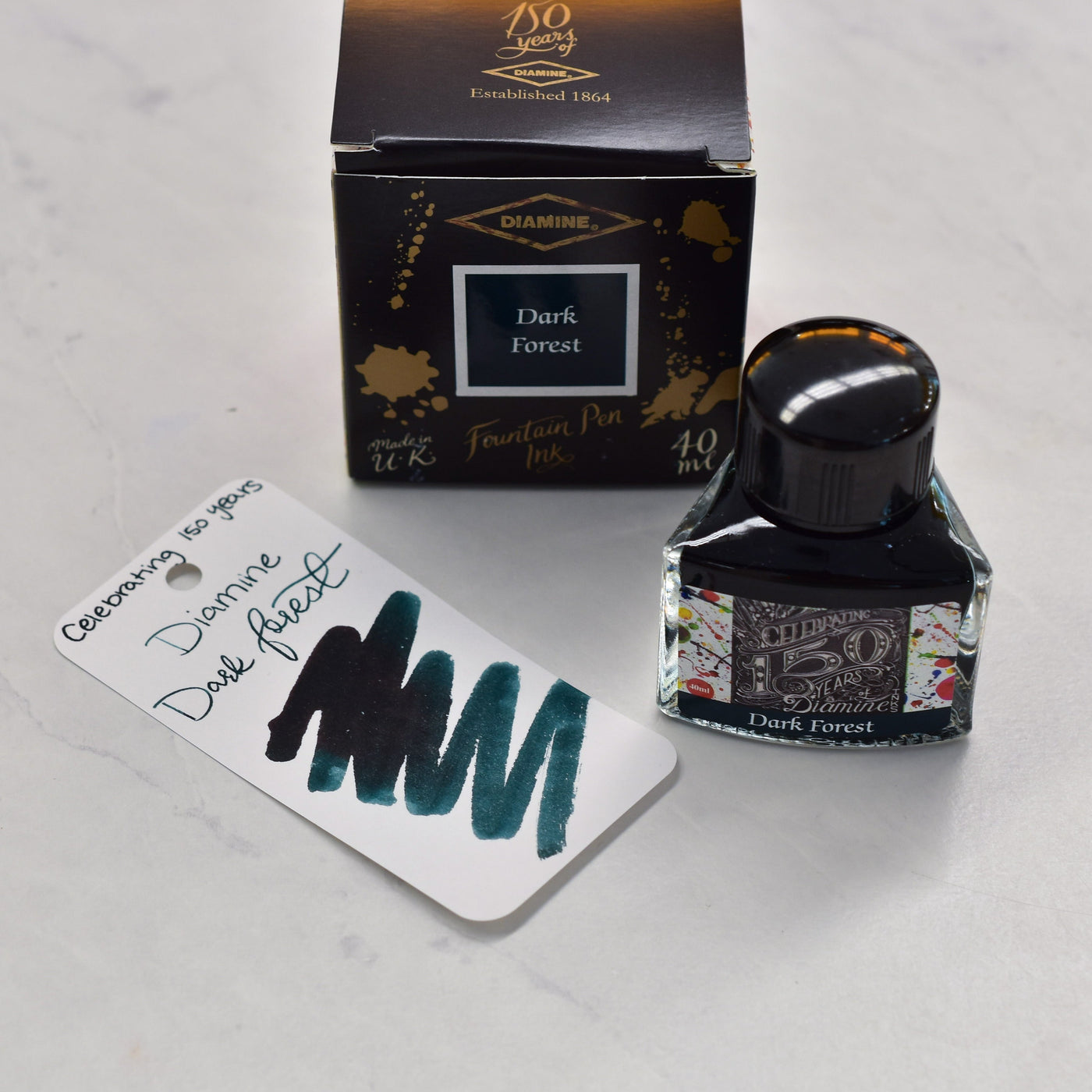 Diamine 150th Anniversary Dark Forest Fountain Pen Ink Bottle