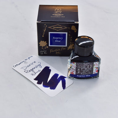 Diamine 150th Anniversary Regency Blue Fountain Pen Ink Bottle