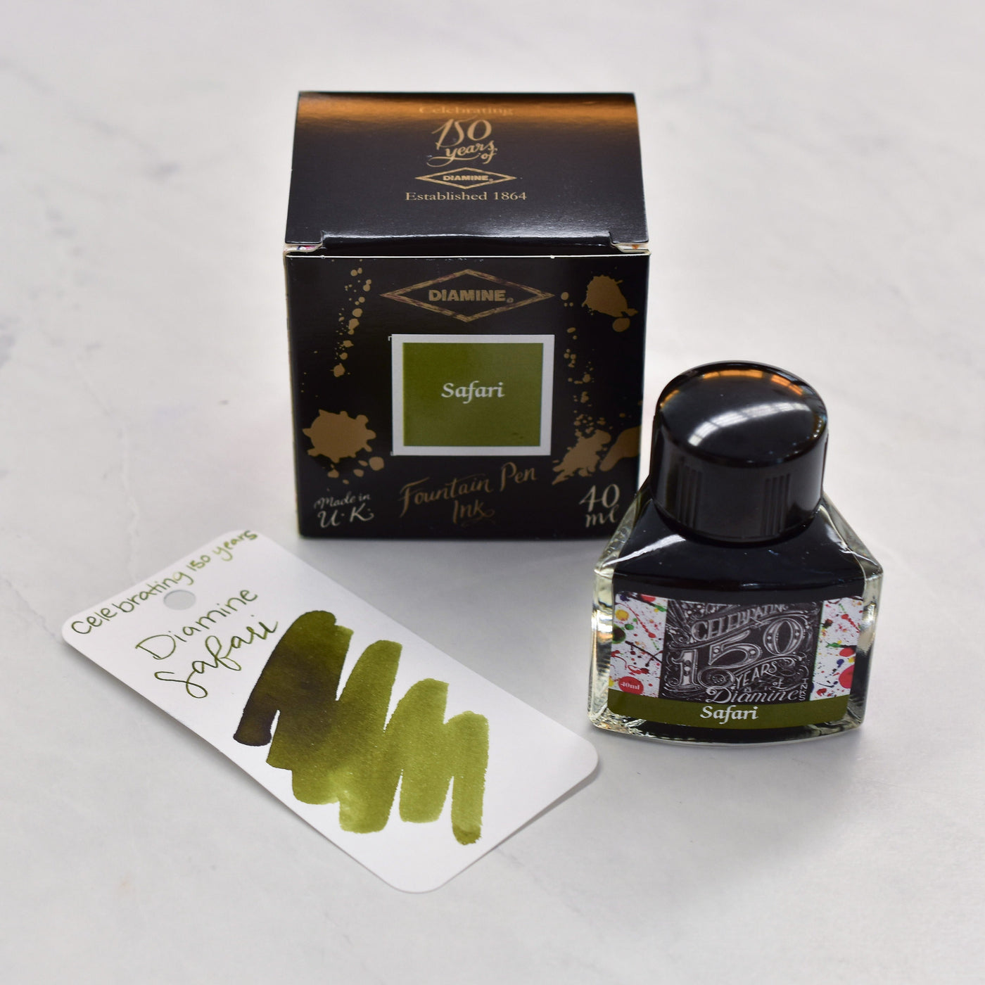 Diamine 150th Anniversary Safari Fountain Pen Ink Bottle