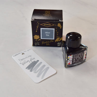 Diamine Celebrating 150 Years Silver Fox Ink Bottle