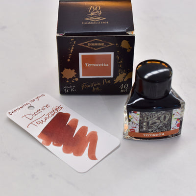 Diamine 150th Anniversary Terracotta Fountain Pen Ink Bottle