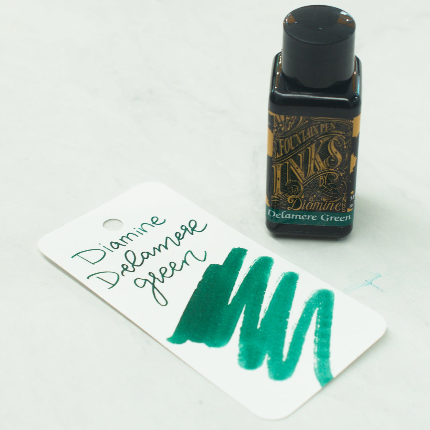 Diamine Delamere Green Fountain Pen Ink Bottle