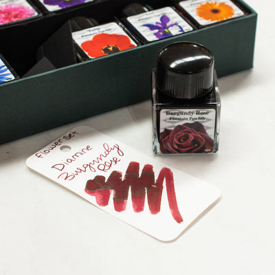 Diamine-Flower-Burgundy-Rose-Ink-Bottle