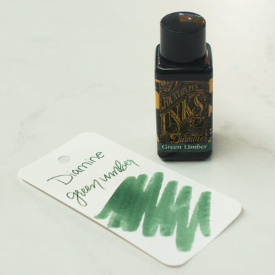 Diamine Green Umber Fountain Pen Ink Bottle