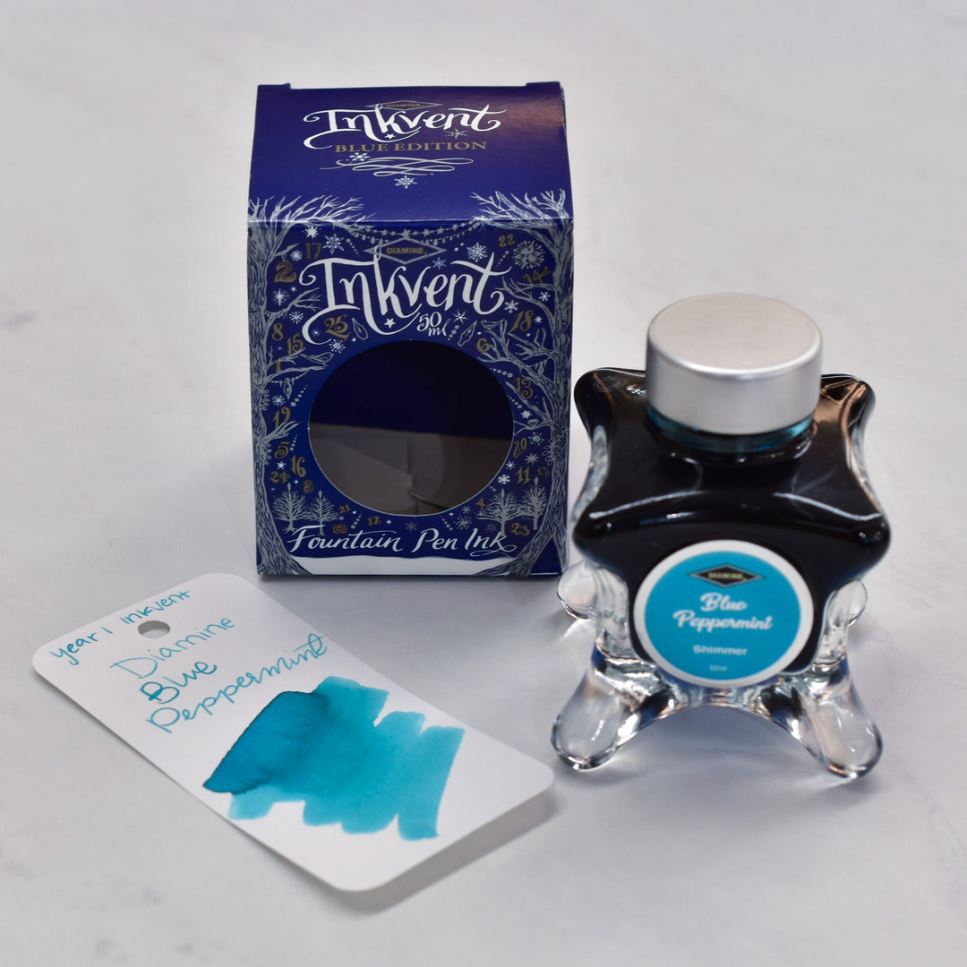 Diamine Blue Peppermint Inkvent Year 1 Shimmer Ink – Truphae