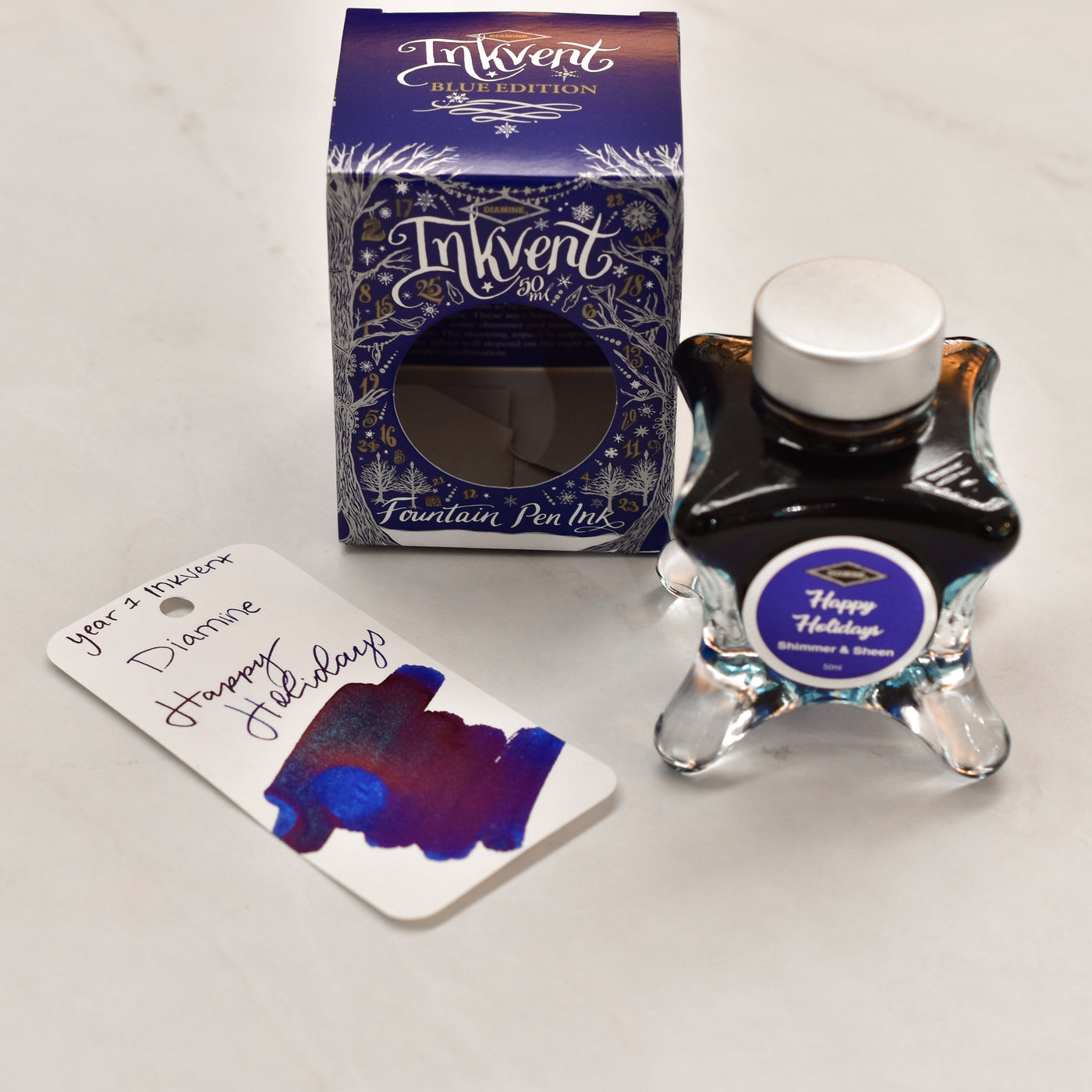 Diamine Inkvent Year 1 Happy Holidays Fountain Pen Ink Bottle