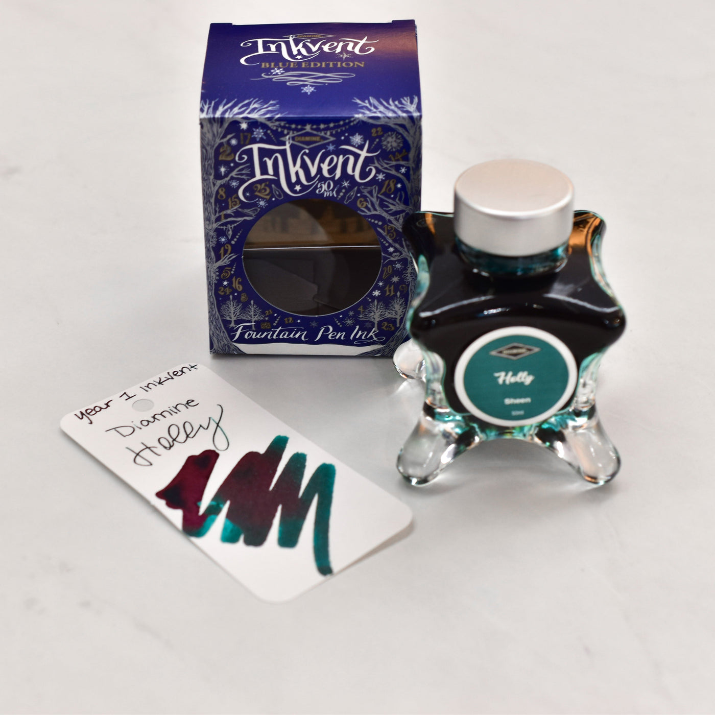 Diamine Inkvent Year 1 Holly Fountain Pen Ink Bottle