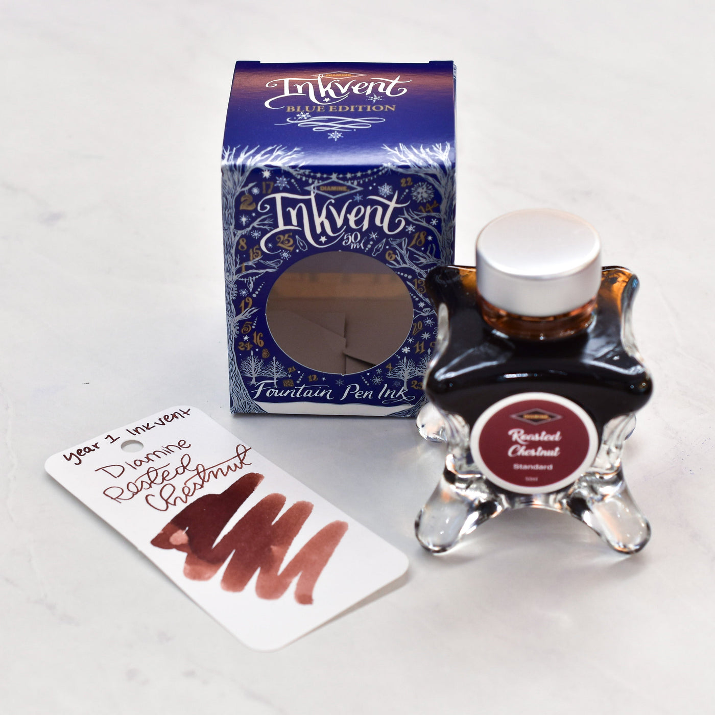 Diamine Inkvent Year 1 Roasted Chestnut Fountain Pen Ink Bottle