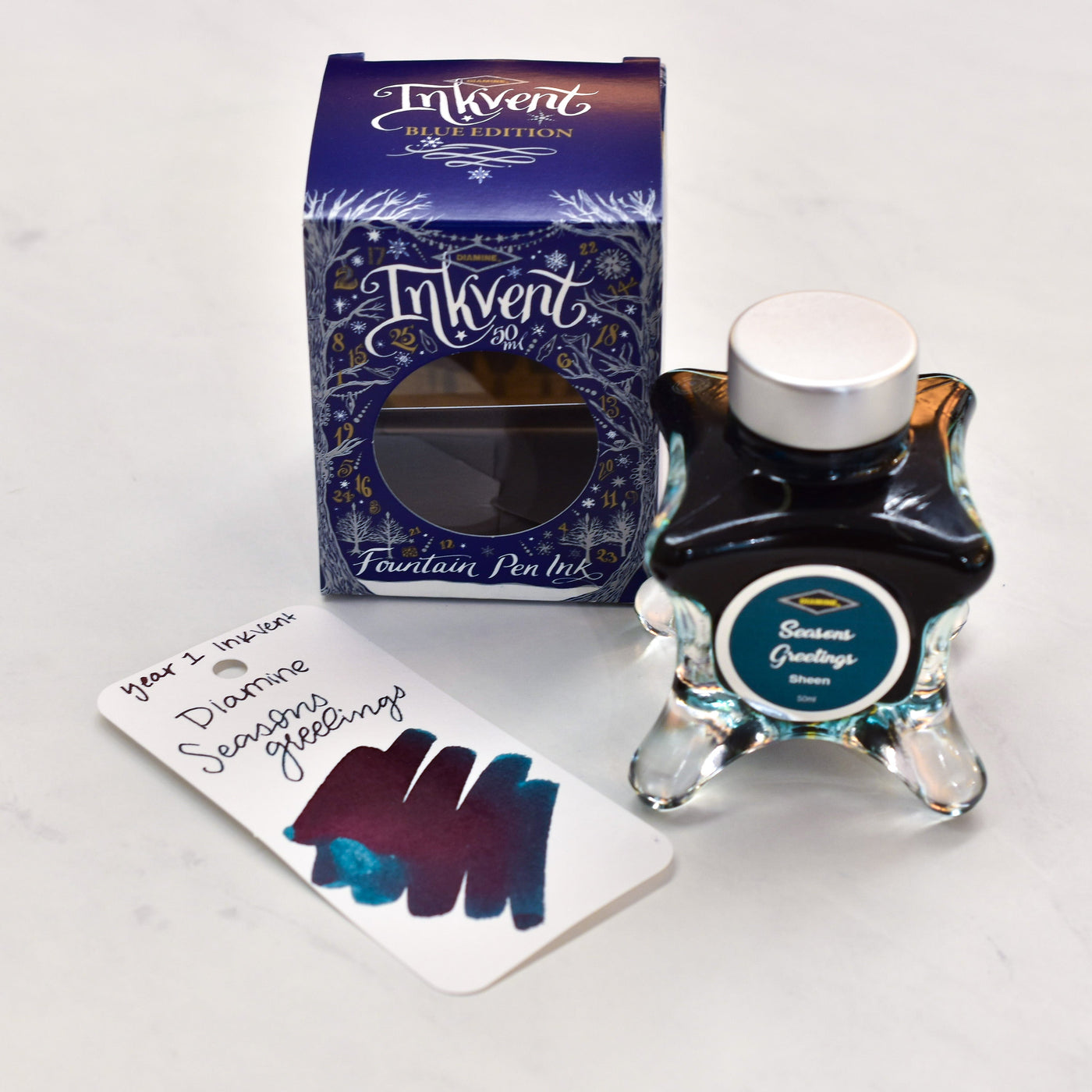 Diamine Inkvent Year 1 Seasons Greetings Fountain Pen Ink Bottle