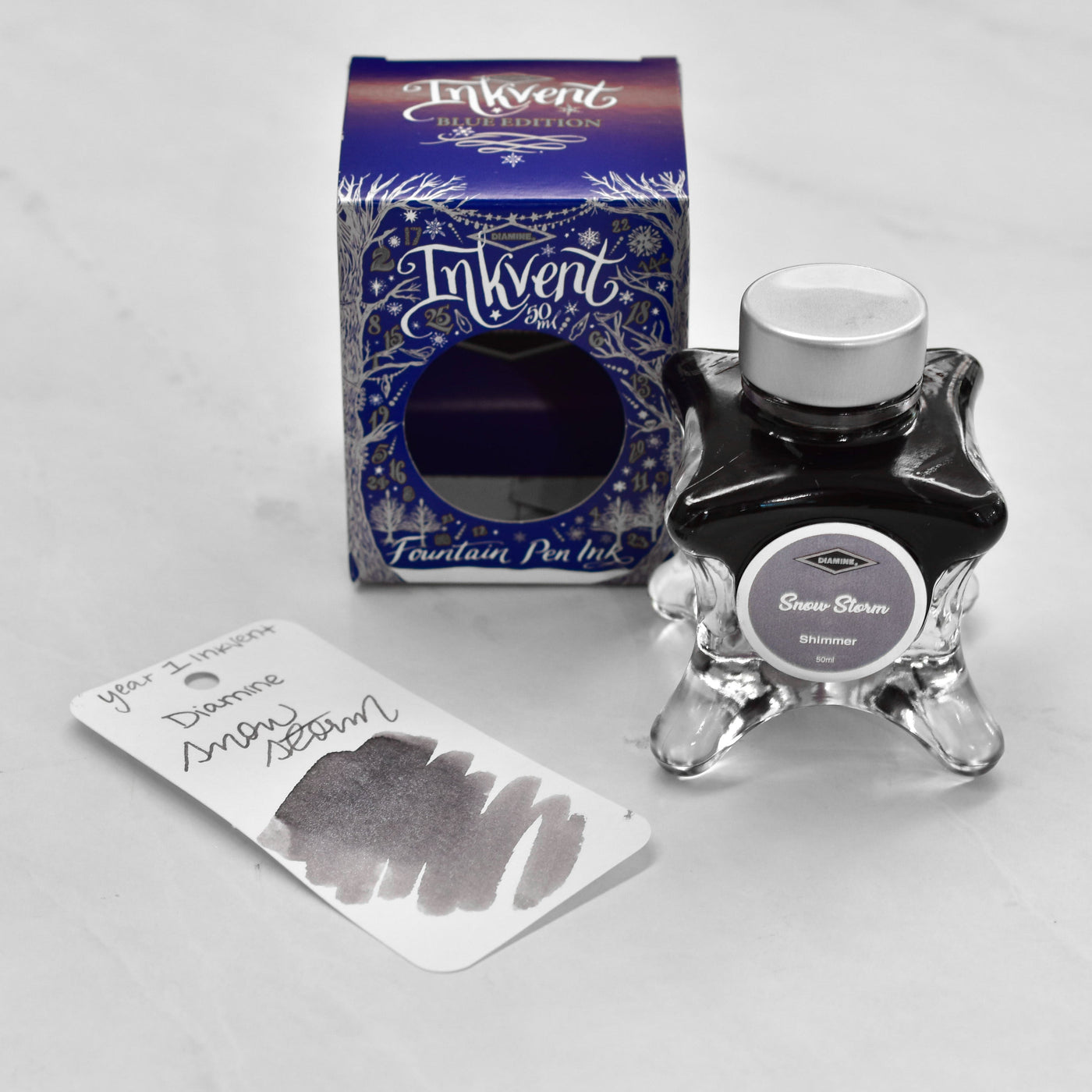 Diamine Inkvent Year 1 Snowstorm Fountain Pen Ink Bottle