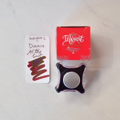 Diamine Inkvent Year 2 All the Best Ink red glass bottle