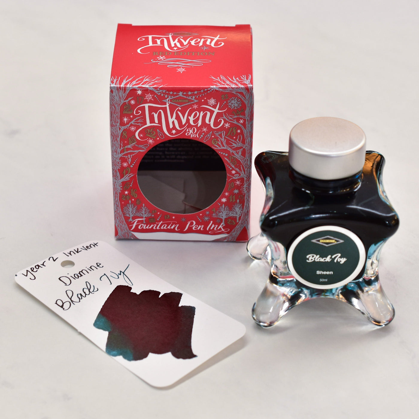 Diamine Inkvent Year 2 Black Ivy Fountain Pen Ink Bottle