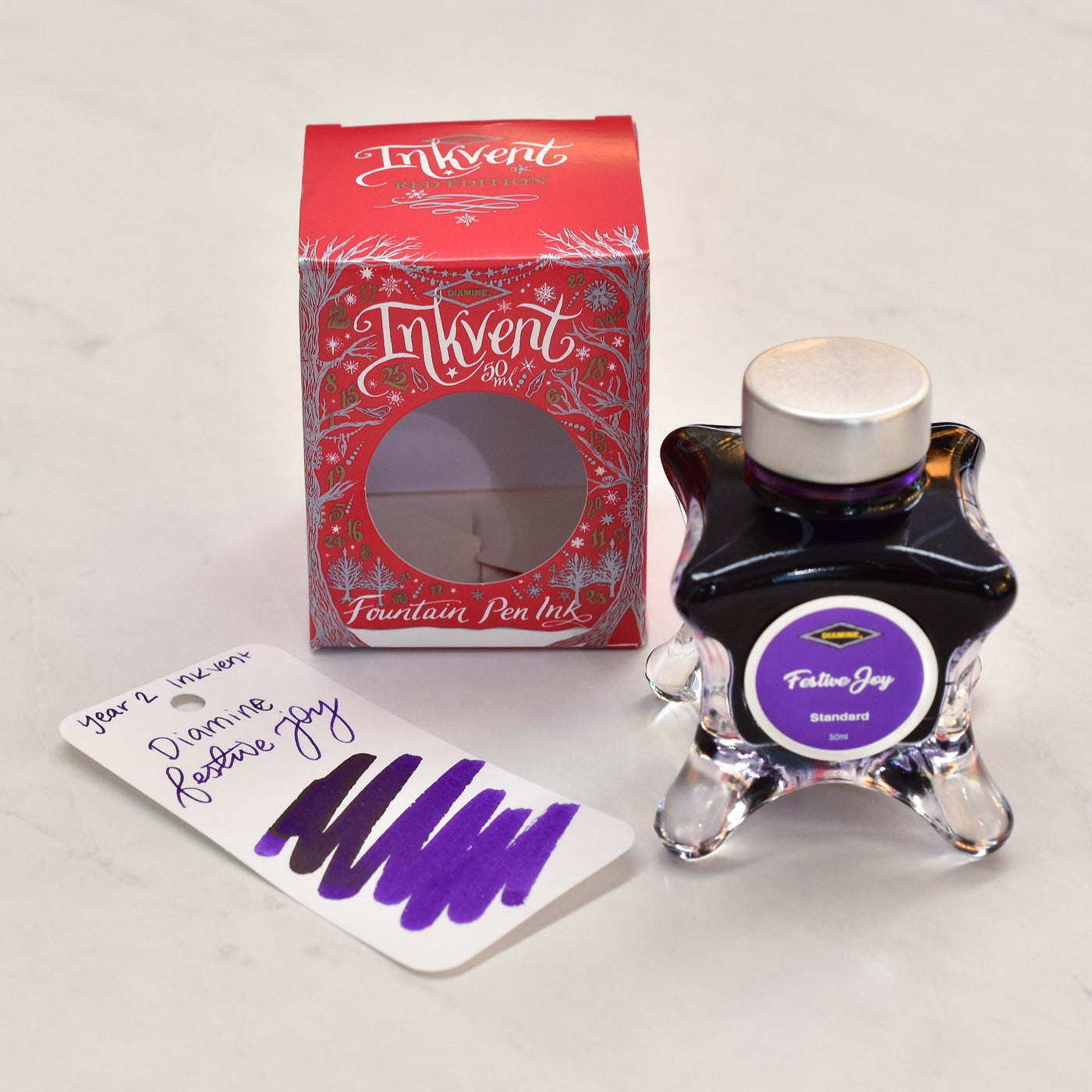 Diamine Inkvent Year 2 Festive Joy Fountain Pen Ink Bottle