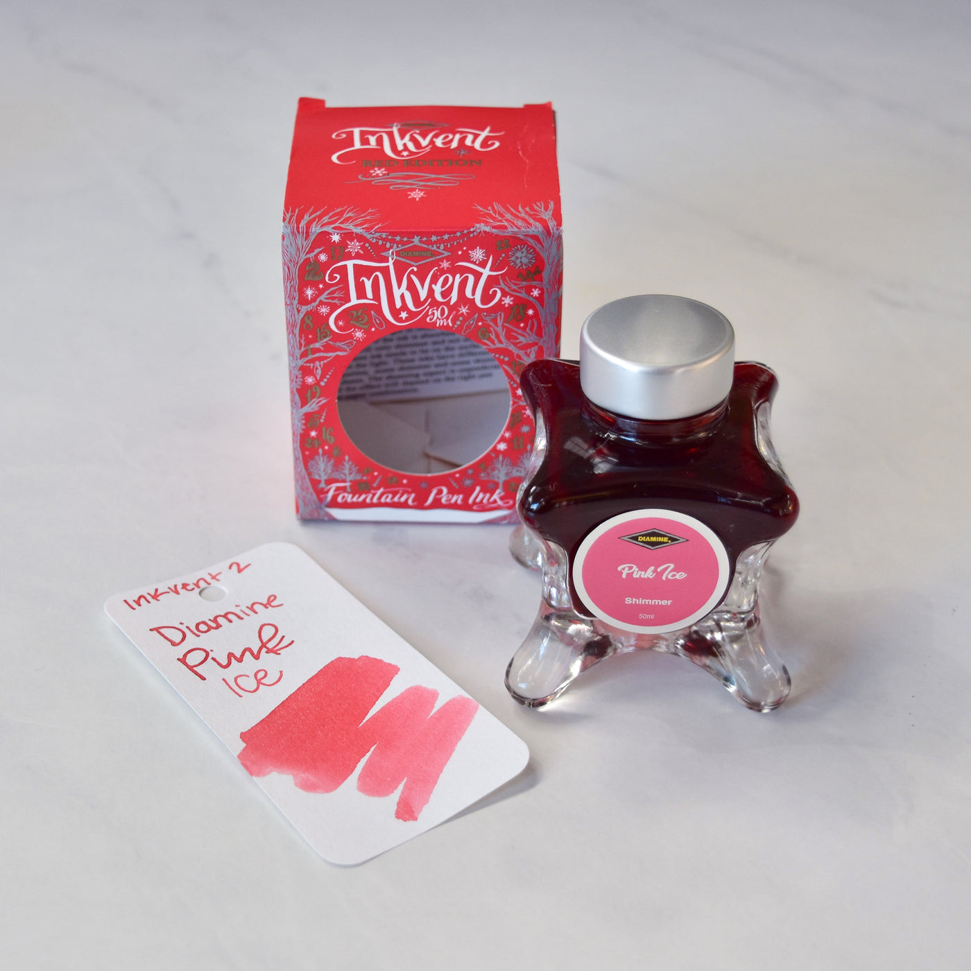 Diamine Inkvent Year 2 Pink Ice Ink Bottle