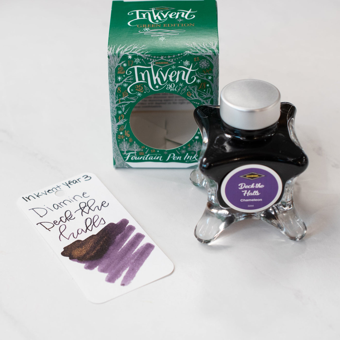 Diamine Inkvent Year 3 Deck The Halls Ink Bottle