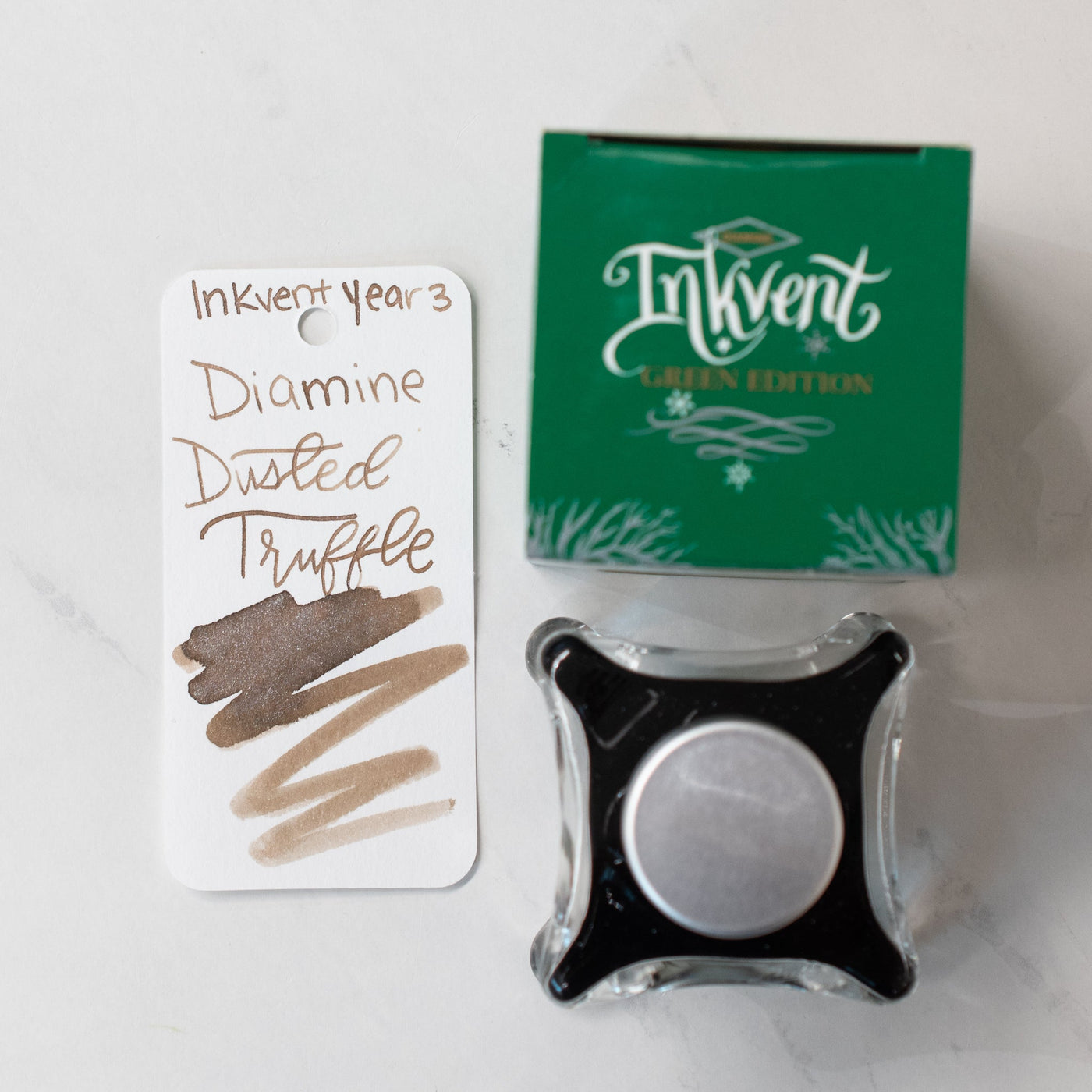 Diamine Inkvent Year 3 Dusted Truffle Ink 50mL Glass Bottle