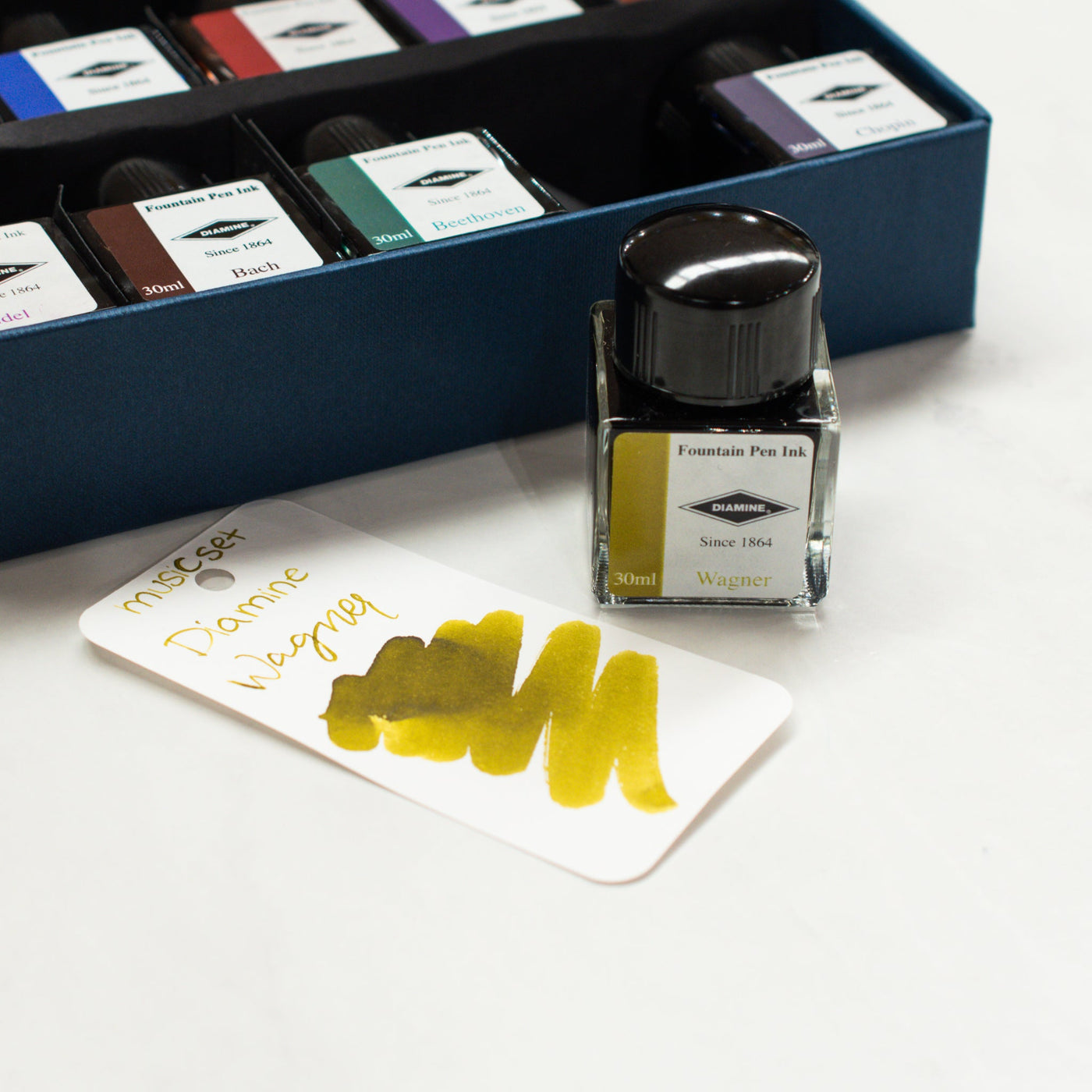 Diamine-Music-Wagner-Ink-Bottle-Olive-Gold