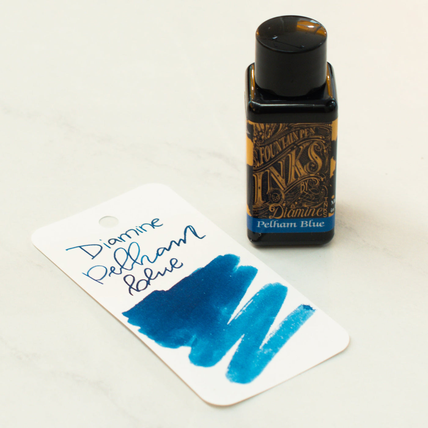 Diamine Gibson Les Paul Series Pelham Blue Burst Fountain Pen Ink Bottle