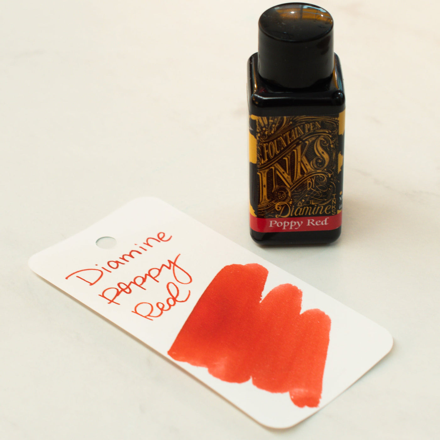 Diamine Poppy Red Fountain Pen Ink Bottle