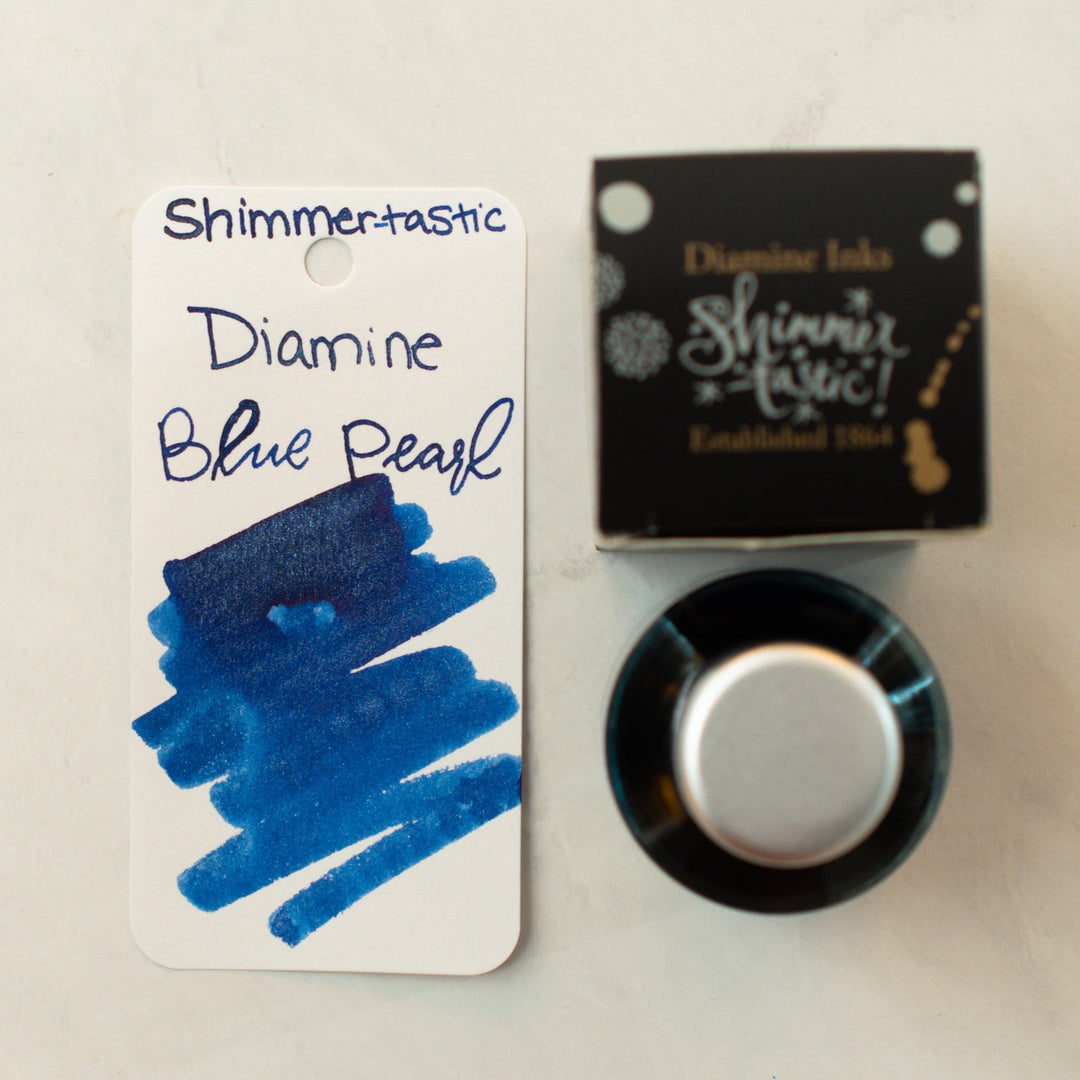 Diamine Shimmertastic Ink Bottle - Blue Pearl – Truphae