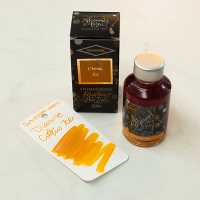 Diamine Shimmertastic Citrus Ice Fountain Pen Ink Bottle