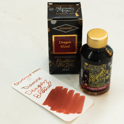 Diamine Shimmertastic Dragon Blood Fountain Pen Ink Bottle