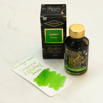 Diamine Shimmertastic Golden Oasis Fountain Pen Ink Bottle