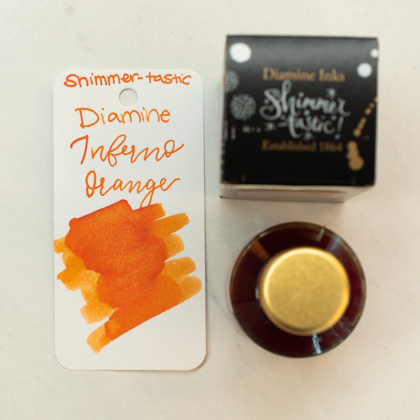 Diamine Orange Shimmering Ink