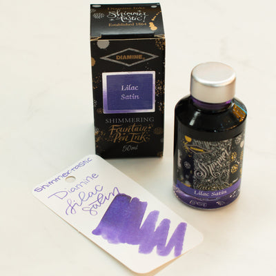 Diamine Shimmertastic Lilac Satin Fountain Pen Ink Bottle