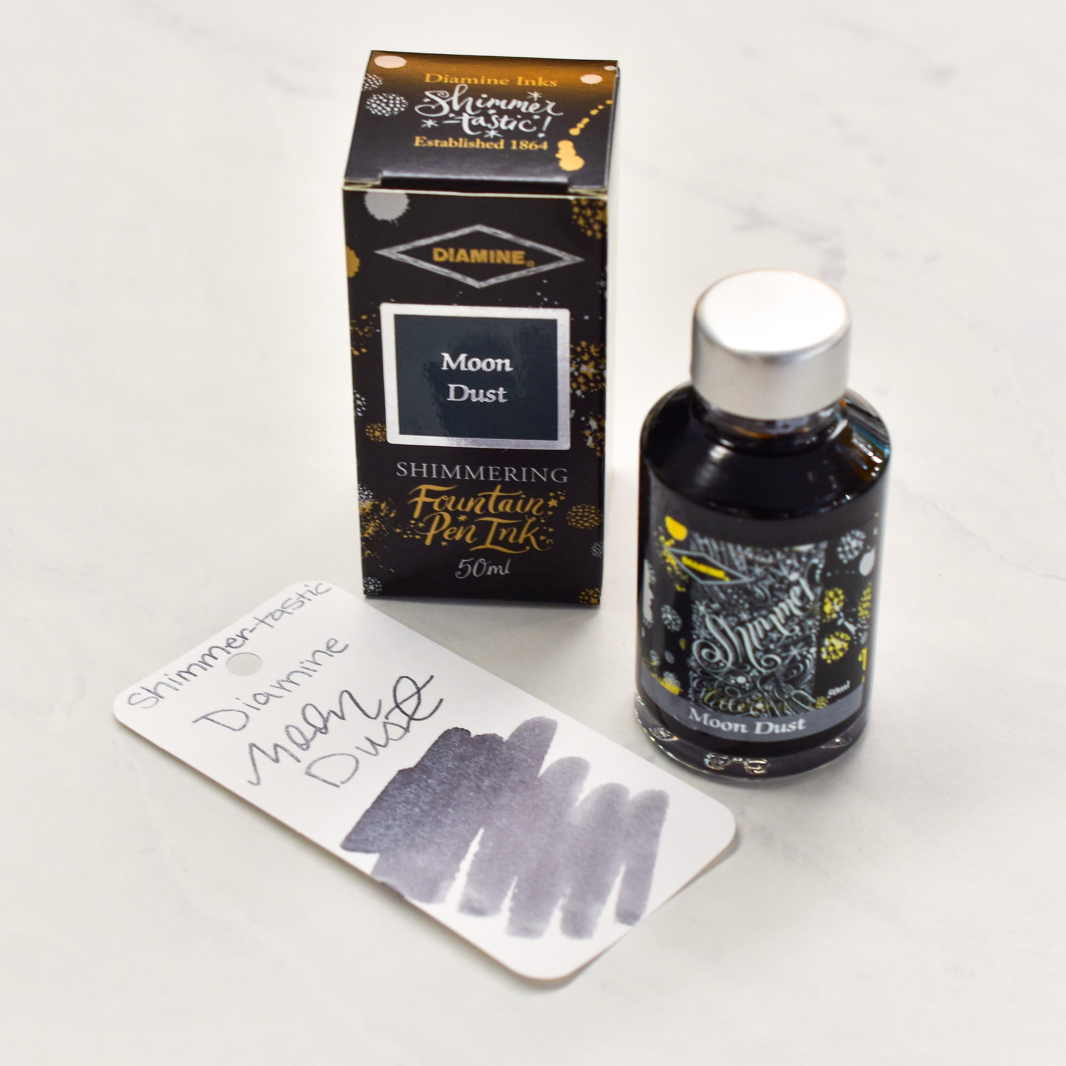 Diamine Shimmertastic Moon Dust Ink Bottle – Truphae