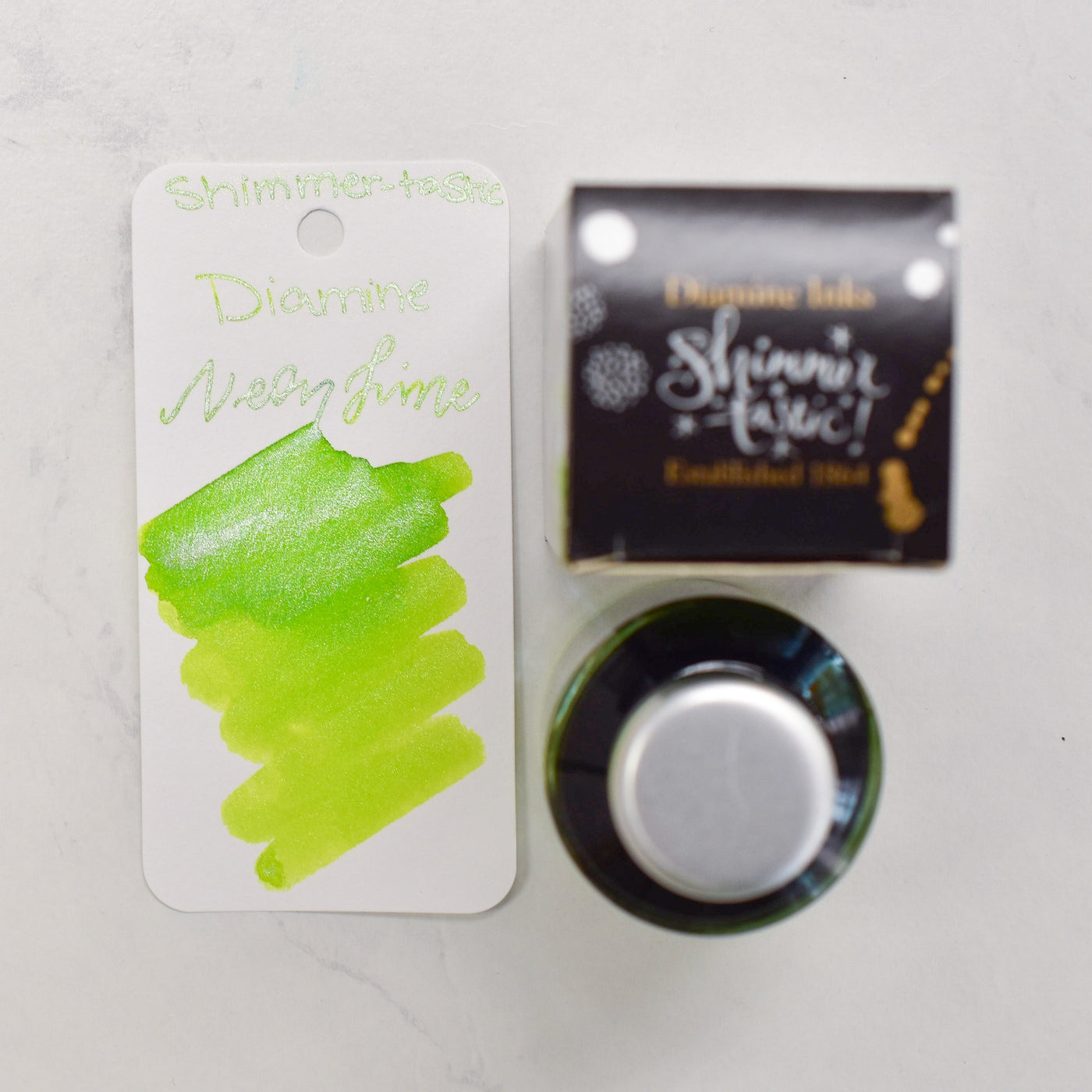 Diamine Lime Green Shimmering Ink