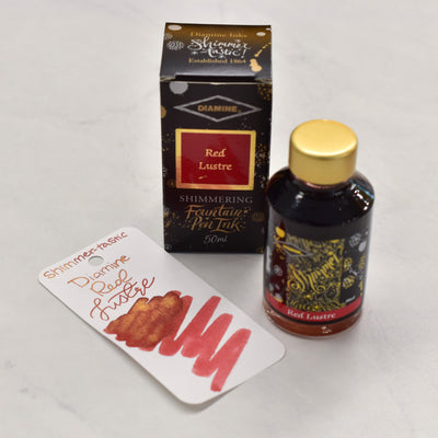 Diamine Shimmertastic Red Lustre Fountain Pen Ink Bottle