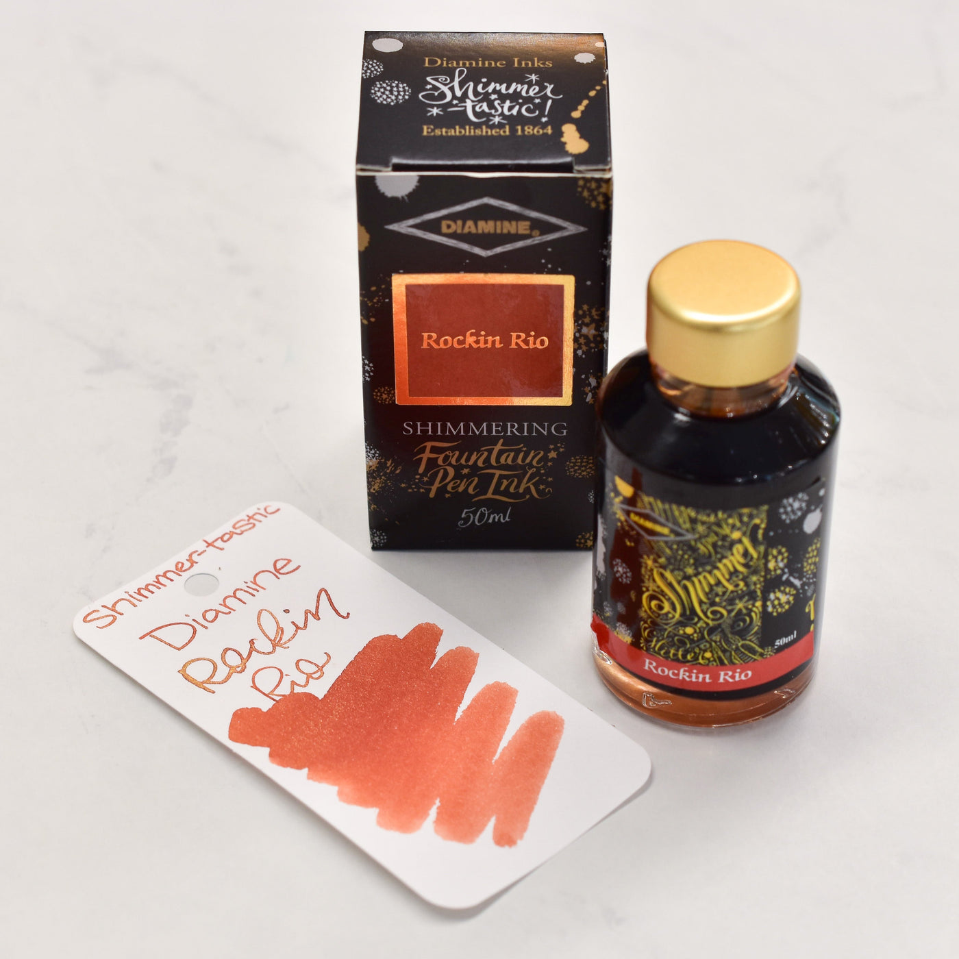 Diamine Shimmertastic Rockin Rio Fountain Pen Ink Bottle