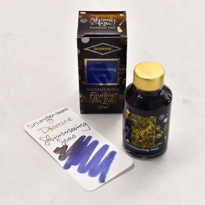 Diamine Shimmertastic Shimmering Seas Fountain Pen Ink Bottle