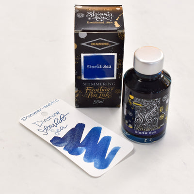 Diamine Shimmertastic Starlit Sea Fountain Pen Ink Bottle