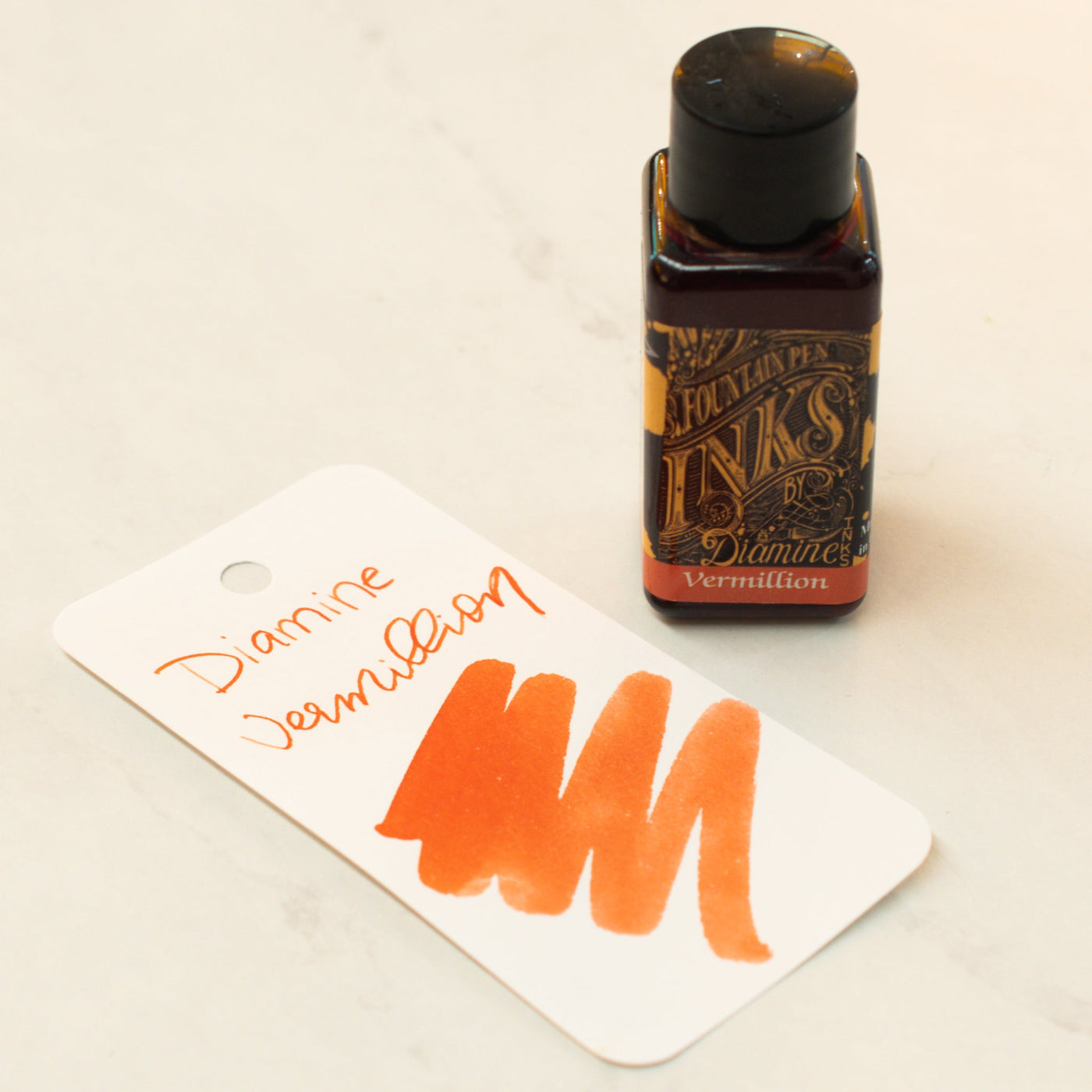 Diamine Vermillion Fountain Pen Ink Bottle