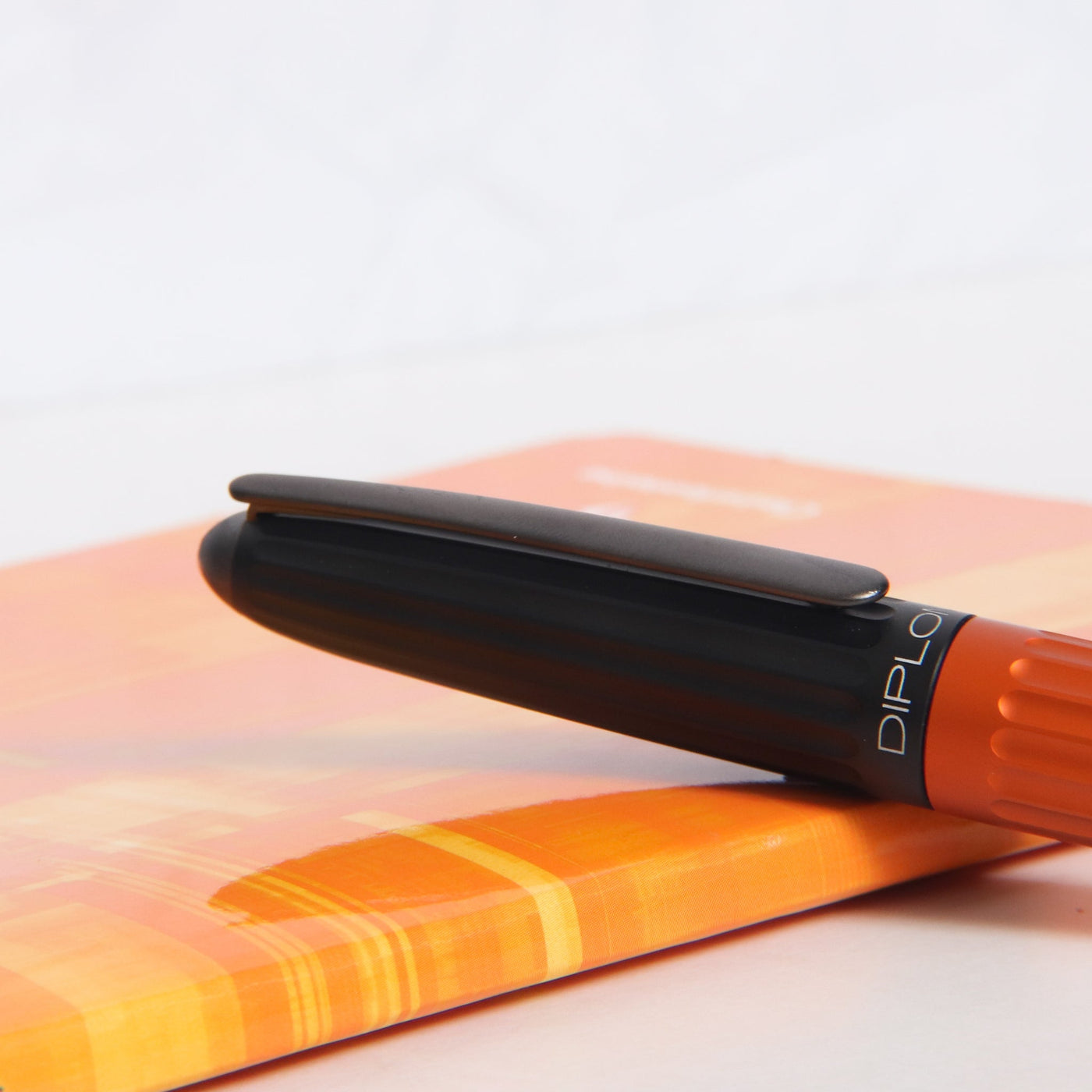 Diplomat Aero Black & Orange EasyFlow Ballpoint Pen Clip