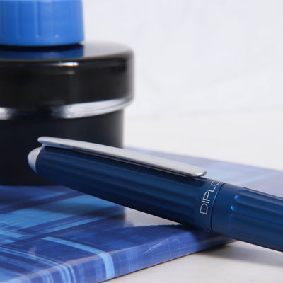 Diplomat Aero Blue Easy Flow Ballpoint Pen Clip