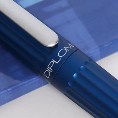 Diplomat Aero Blue Rollerball Pen Center Band