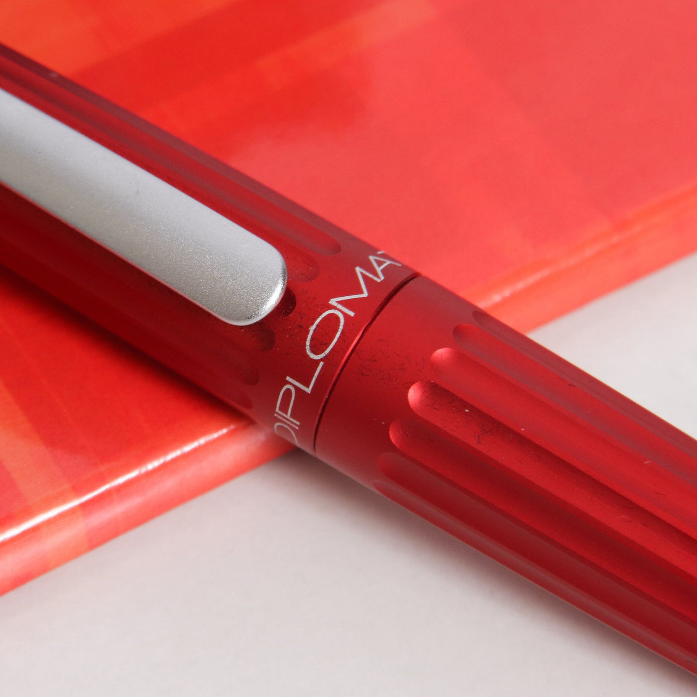 Diplomat Aero Red EasyFlow Ballpoint Pen Center Band